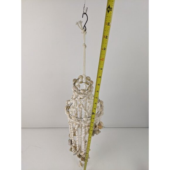 Vintage 70’s Seashell Chandelier Sea Shells Nautical Beach Boho Coast 30" - Picture 8 of 14